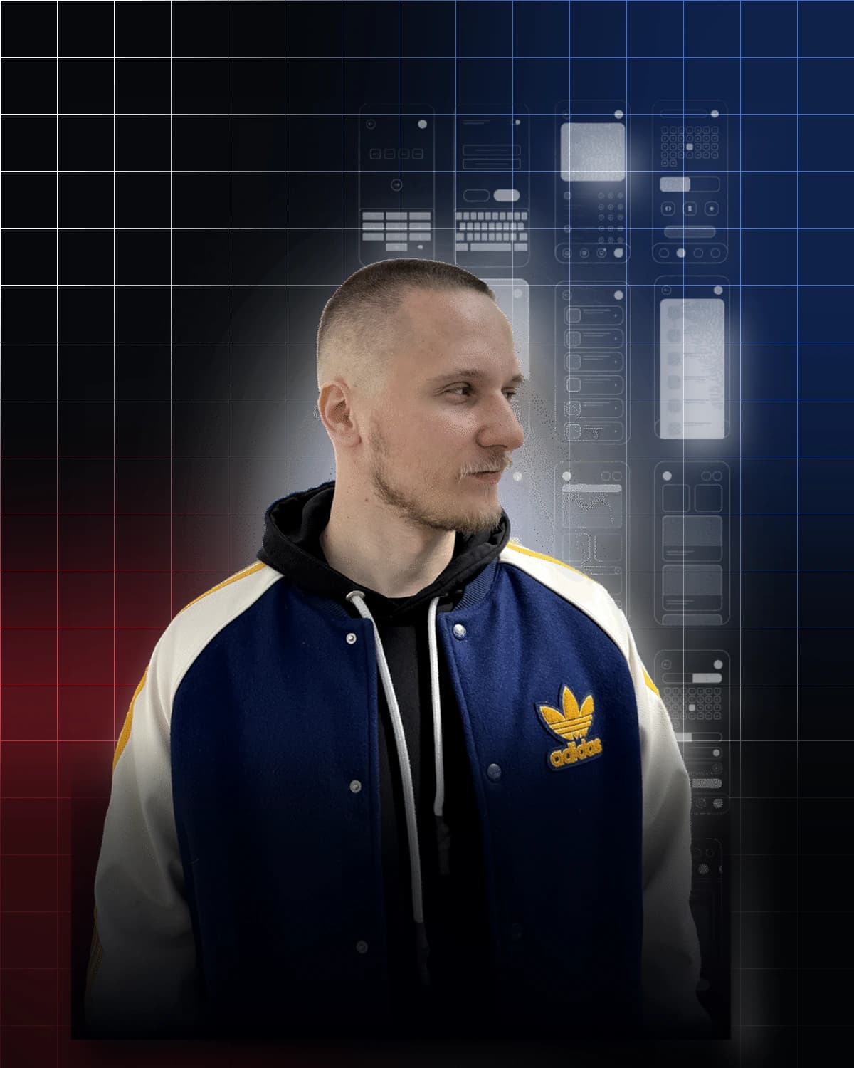 Filip Staniec przy pracy