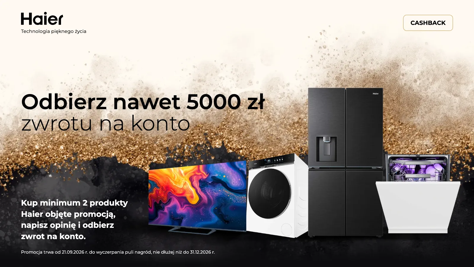 Haier — podgląd strony